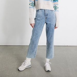 PacSun Eco Light Blue High Waisted Straight Leg Jeans Size 24